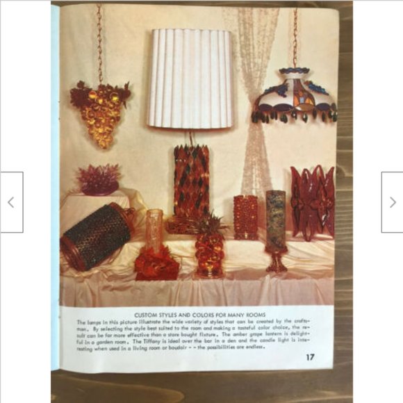 Vtg Lamps Lanterns for Any Decor Fiberglass Resin Glass Designs '67 Craft Course - Picture 2 of 4